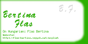 bertina flas business card